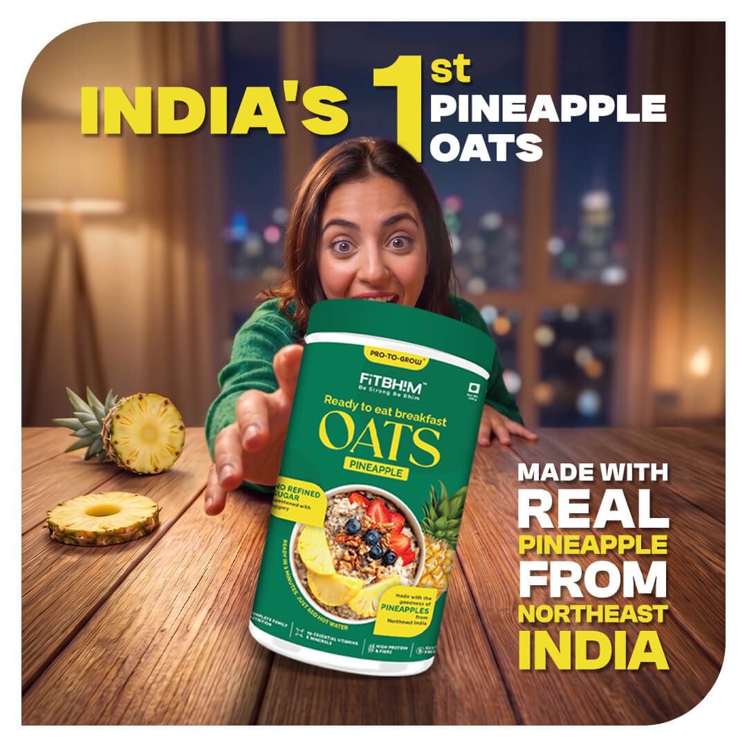 Pineapple Ready-to-Eat Oats – 300g Jar