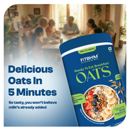 Bhim Banana Ready-to-Eat Oats – 300g Jar