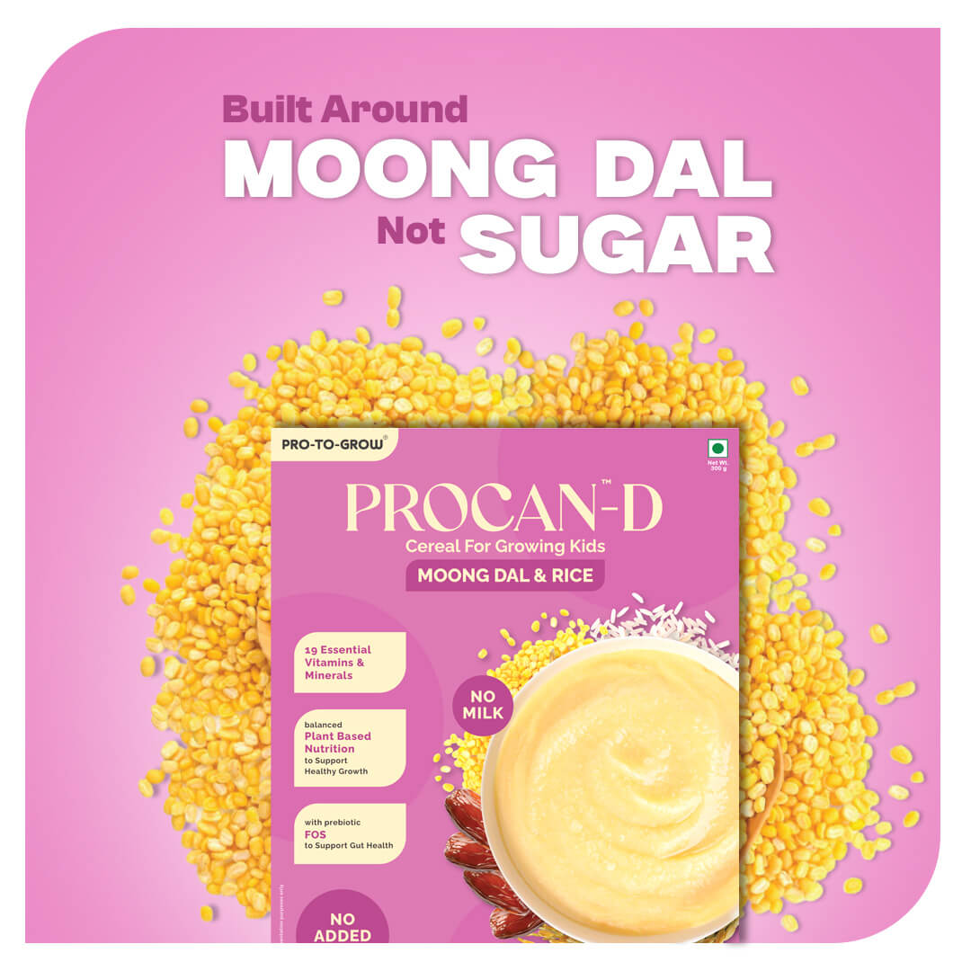 Procan-D Moong Dal & Rice Growing Kids Nutrition Cereal - 300g Box