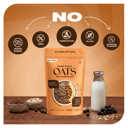 Zero Added Sugar Oats with Monk Fruit & Millets – 400g