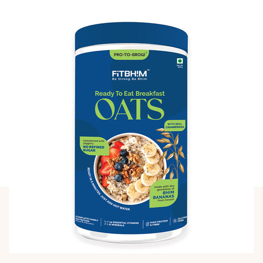 Bhim Banana Ready-to-Eat Oats – 300g Jar