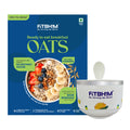 Bhim Banana Oats & Stainless Steel Bowl Combo – 300g Box + 500ml Bowl