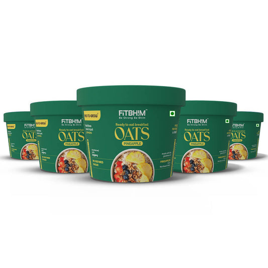 Pineapple Instant Oats Cups – Pack of 5