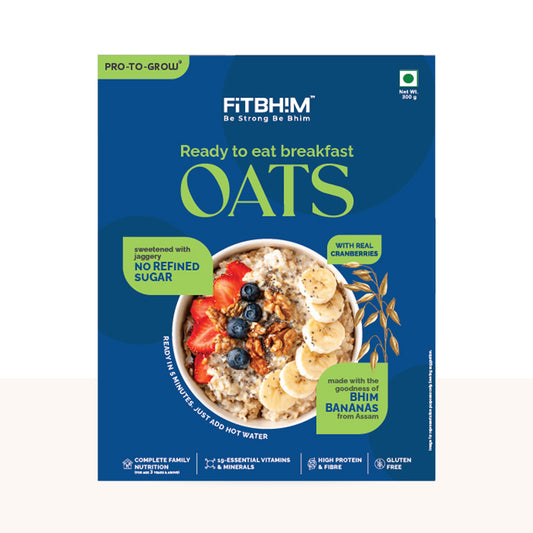 Bhim Banana Ready-to-Eat Oats – 300g Box