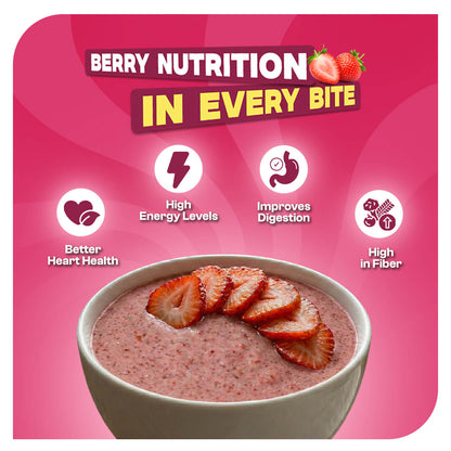 Strawberry Ready-to-Eat Oats – 300g Jar