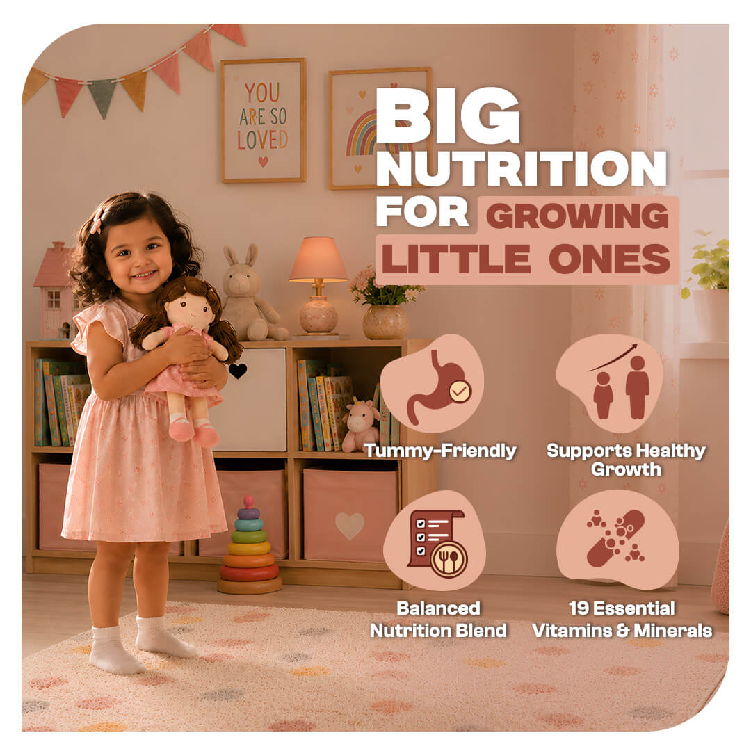 Procan-D Sprouted Ragi, Moong Dal & Banana Growing Kids Nutrition Cereal - 300g Box