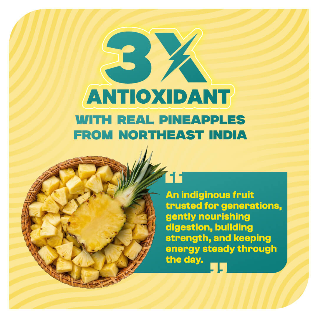 Ready-to-Eat Pineapple High Protein Oats - 50g Single Serve ( Pack of 5 )