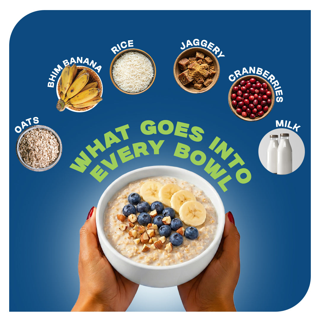 Bhim Banana Ready-to-Eat Oats – 300g Jar