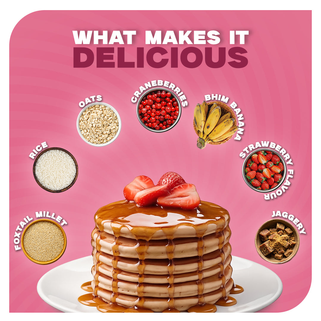 Strawberry Healthy Pancake Mix – 250g