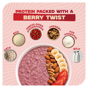 Ready-to-Eat Strawberry High Protein Oats - 50g Single Serve ( Pack of 5 )