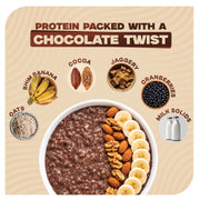 Ready-to-Eat Double Chocolate High Protein Oats - 50g Single Serve ( Pack of 5 )