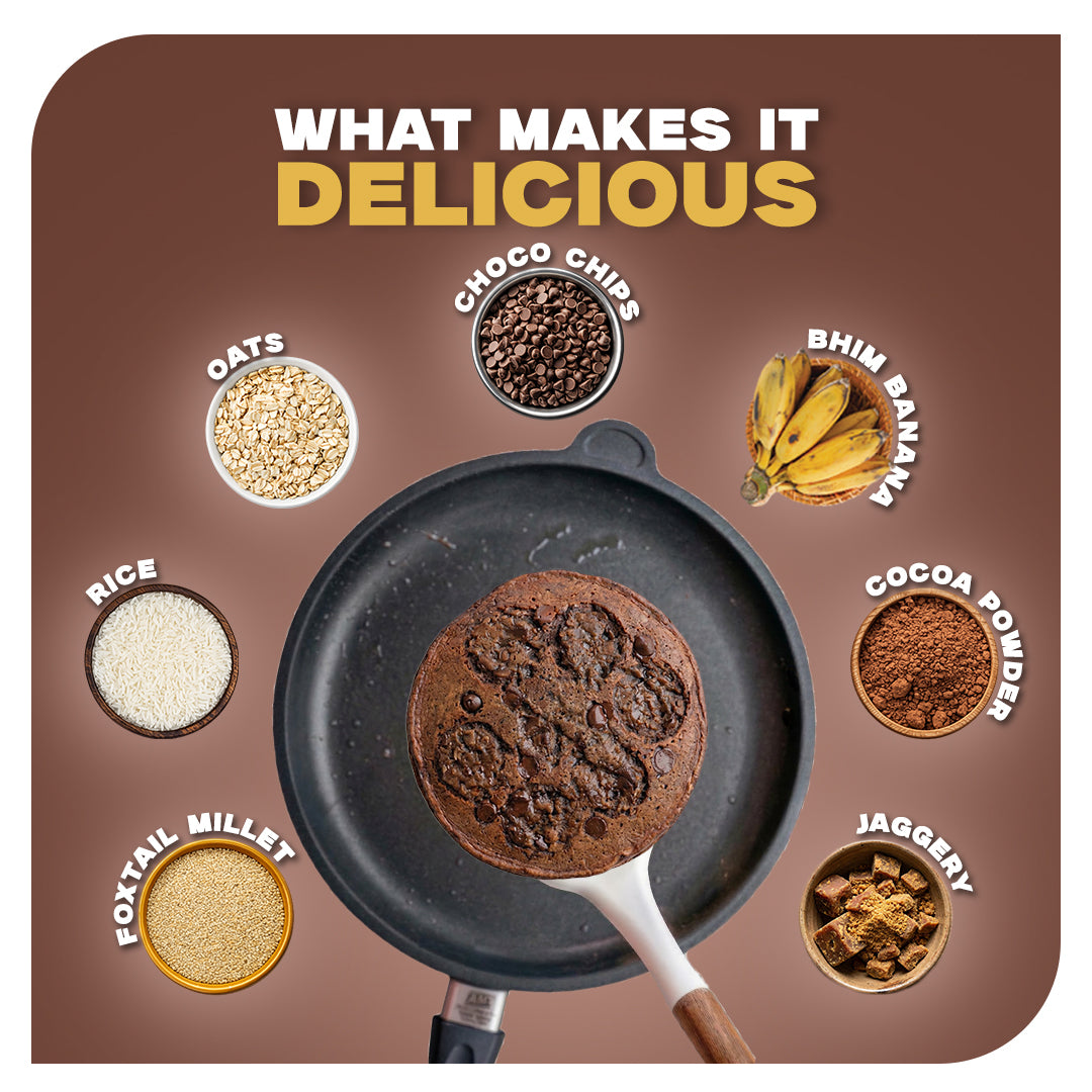 Choco Banana Pancake Mix & Chocolate Hazelnut Spread Combo