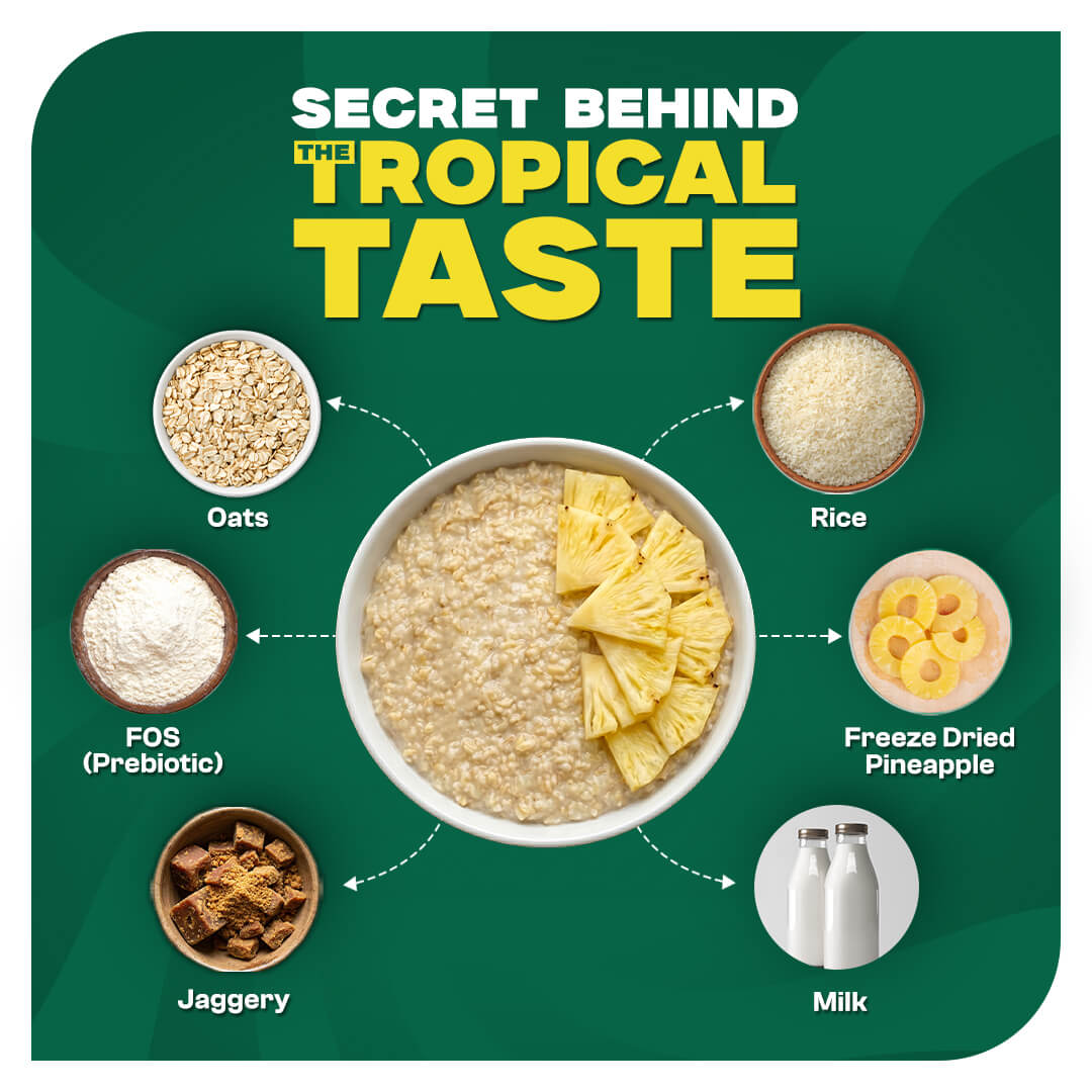 Instant Oats Cups Combo – Bhim Banana, Strawberry & Pineapple - Pack of 6