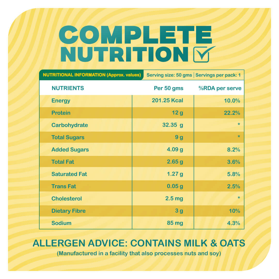 High-Protein Pineapple Oats Single-Serve – 50g