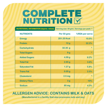 High-Protein Pineapple Oats Single-Serve – 50g