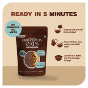 Ready-to-Eat Double Chocolate High Protein Oats - 50g Single Serve ( Pack of 5 )