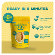 Ready-to-Eat Pineapple High Protein Oats - 50g Single Serve ( Pack of 5 )