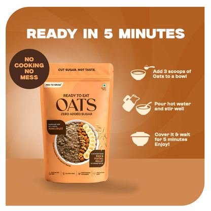 Zero Added Sugar Oats with Monk Fruit & Millets – 400g