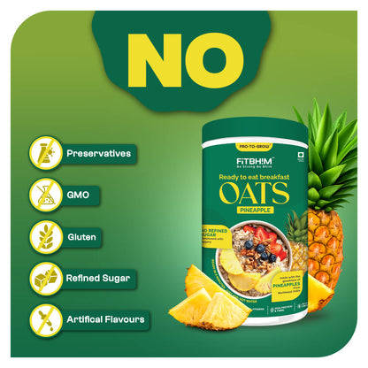 Pineapple Ready-to-Eat Oats – 300g Jar