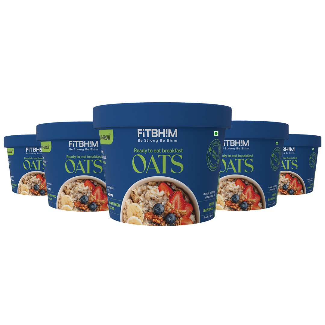 Bhim Banana Instant Oats Cups – Pack of 5