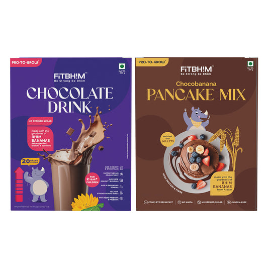Chocolate Health Drink & Choco Banana Pancake Mix Combo