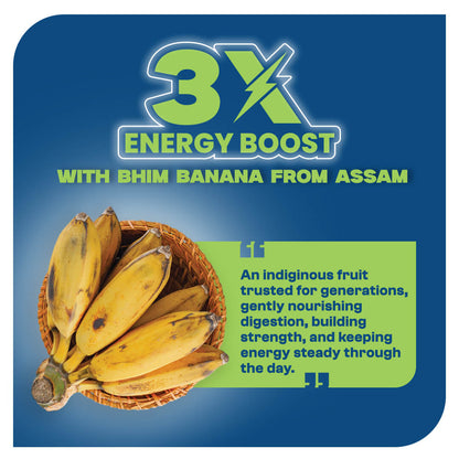 Bhim Banana Ready-to-Eat Oats Pack of 3 – 300g Jars with Complimentary Bowl