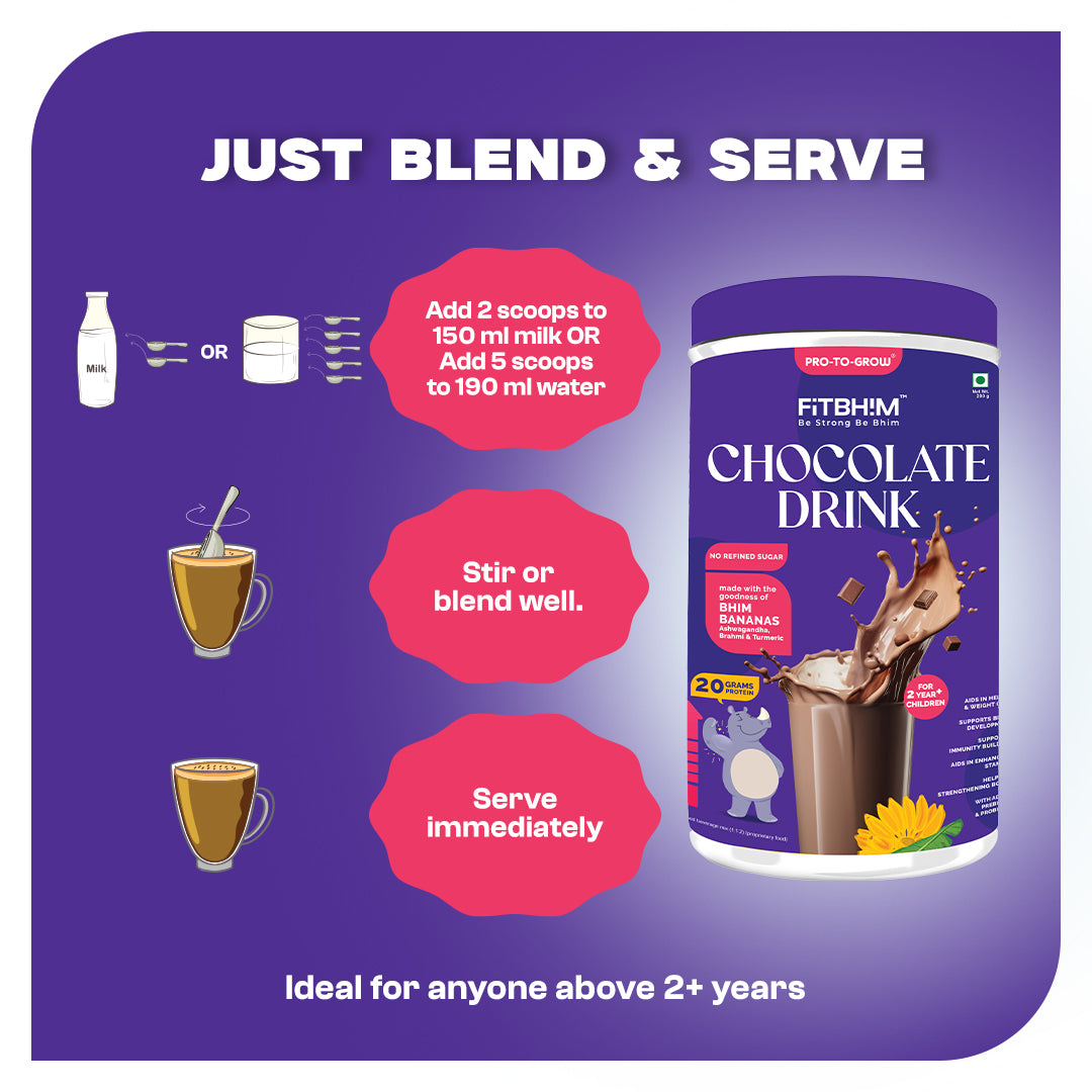 Chocolate Health Drink for Kids Pack of 2 – 200g Jars