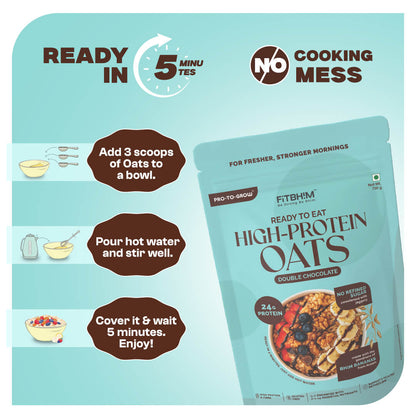 High-Protein Double Chocolate Oats Value Pack – 750g