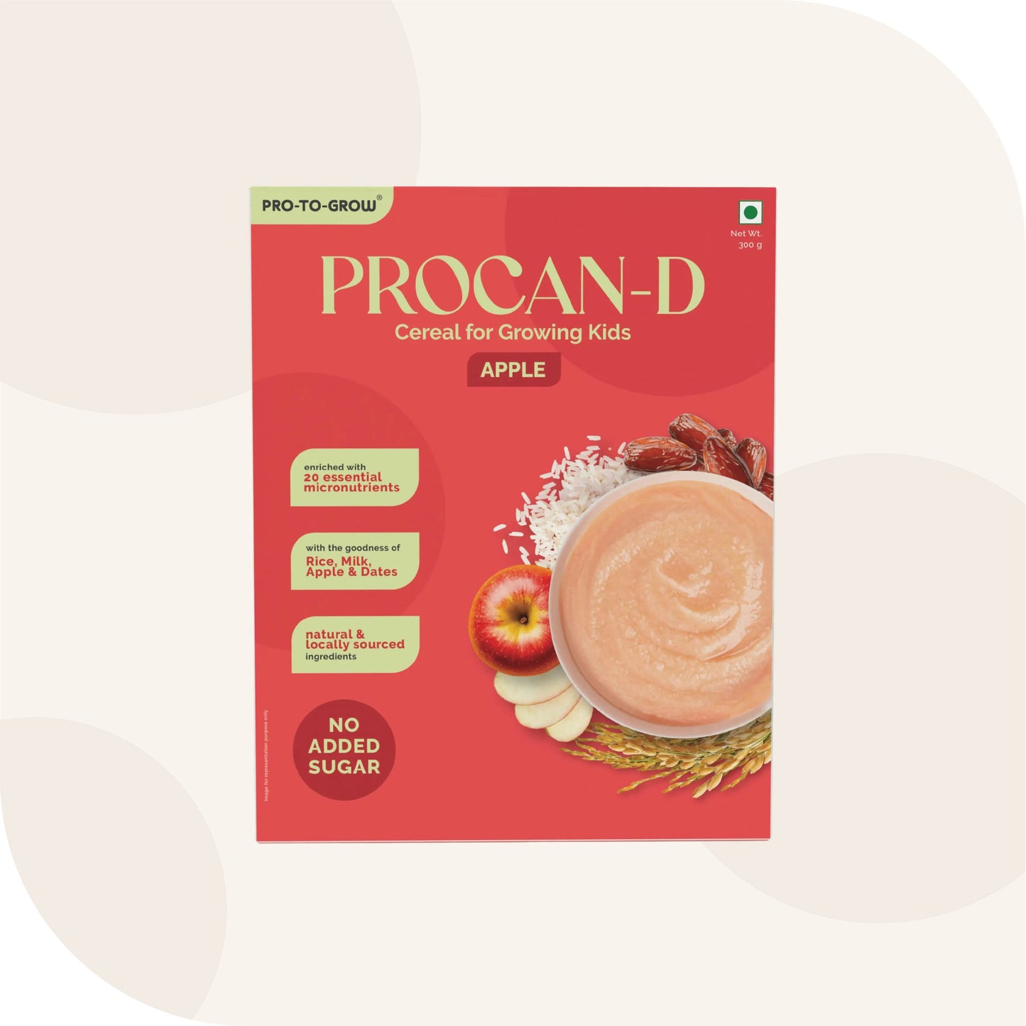Procan-D Apple & Dates Baby Cereal with Rice & Milk – 300g