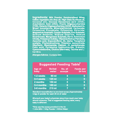 Progen Stage 1 Infant Formula with DHA, ARA & Prebiotics – 200g