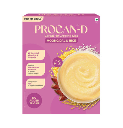 Procan-D Moong Dal & Rice Growing Kids Nutrition Cereal - 300g Box